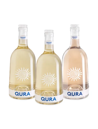 QURA: pack de 3 vinhos rosé e branco portugueses, frescos e sofisticados para celebrar