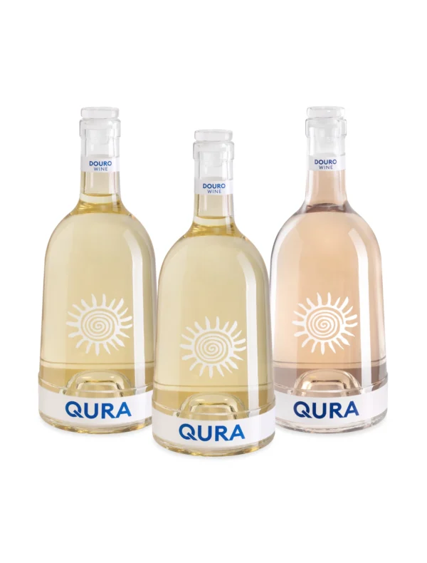 QURA: pack de 3 vinhos rosé e branco portugueses, frescos e sofisticados para celebrar
