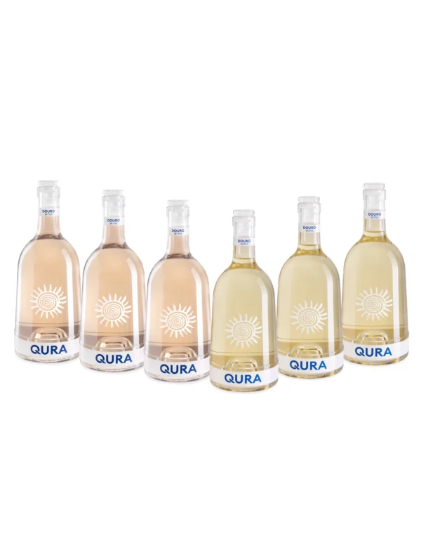 QURA: pack de 6 vinhos rosé e branco portugueses, frescos e elegantes para celebrar