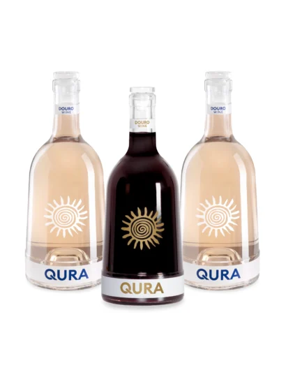 QURA: pack de 3 vinhos rosé e tinto português