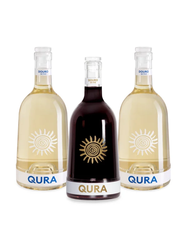 QURA: pack de 3 vinhos branco e tinto português