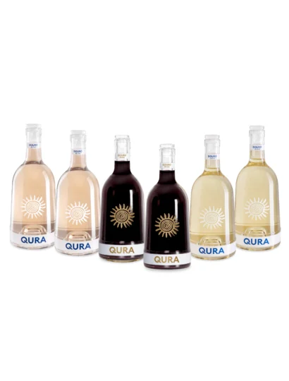 QURA: pack de 6 vinhos rosé, branco e tinto português